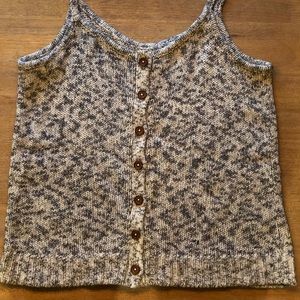 Madewell buttondown tank top sweater